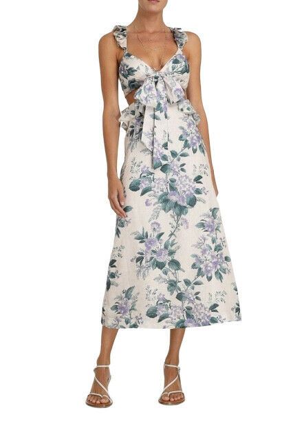 Zimmermann Cassia Ruffle Midi Dress ...